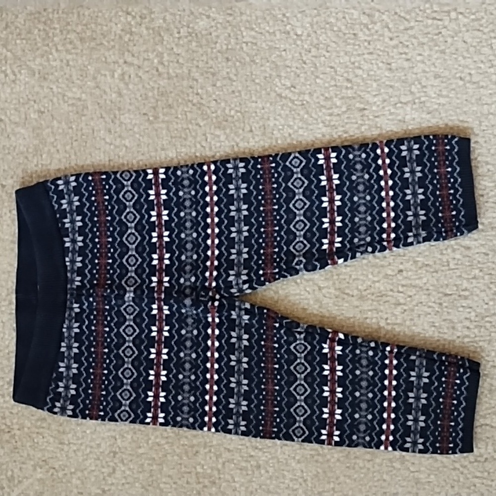 Carter's Knit Pants Girls Size 24 Months Scandanavian Summer Black Red White